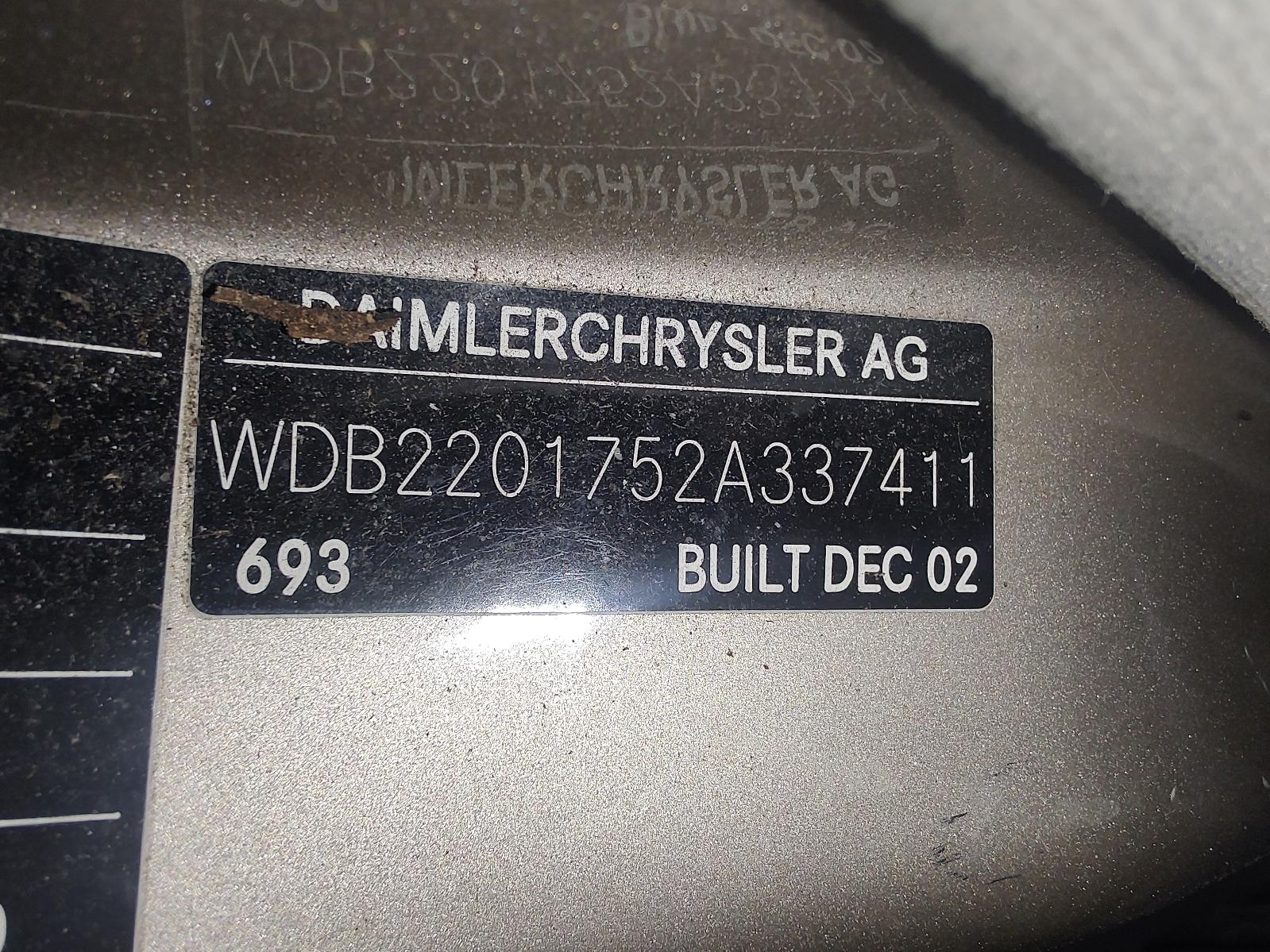 View Auto part Plenum Chamber Mercedes S Class 2003